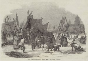 Frost Fair på Themsen, i 1814